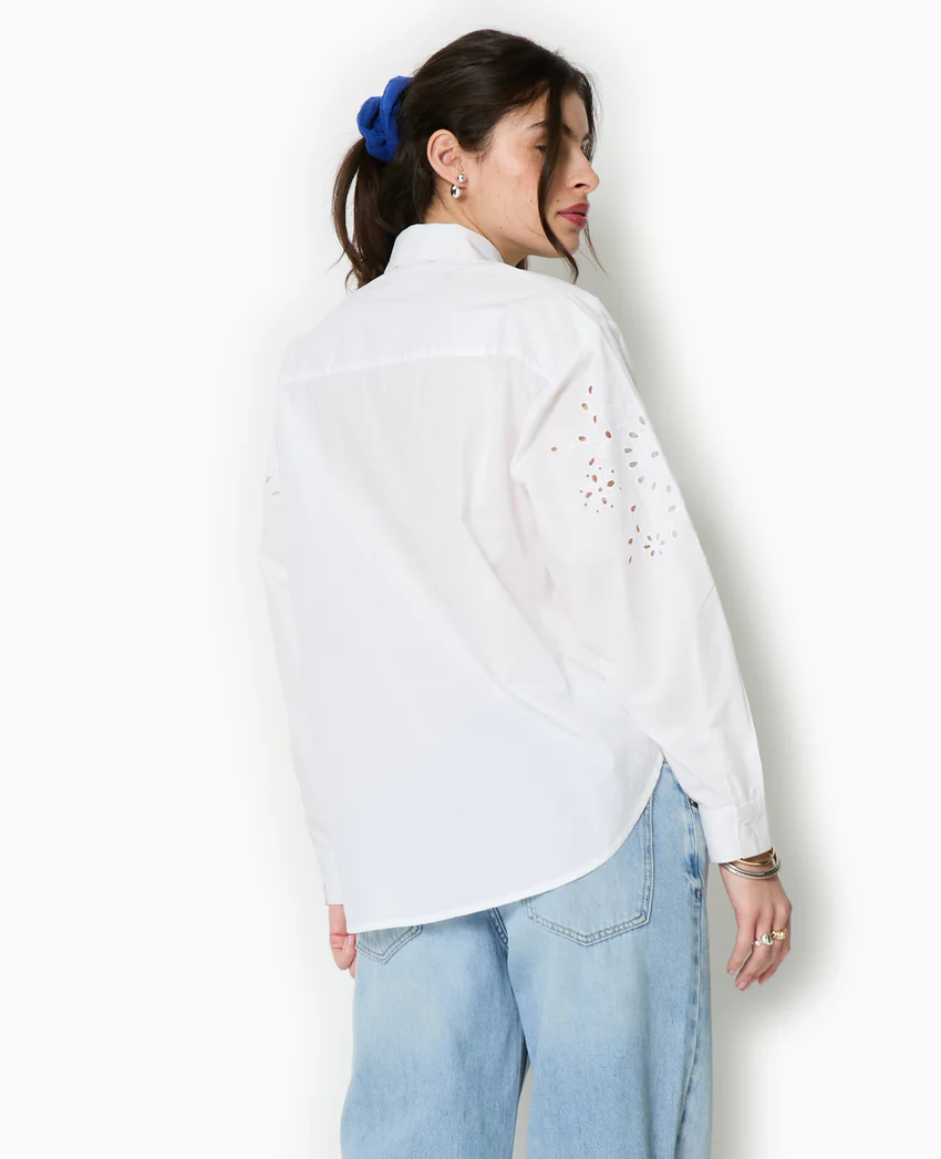 Pimkie Chemise avec manches broderie anglaise
