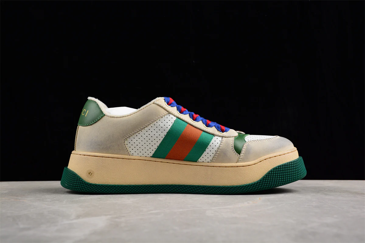 Gucci Screener Off White with Web - Sneaker Replica Workshop
