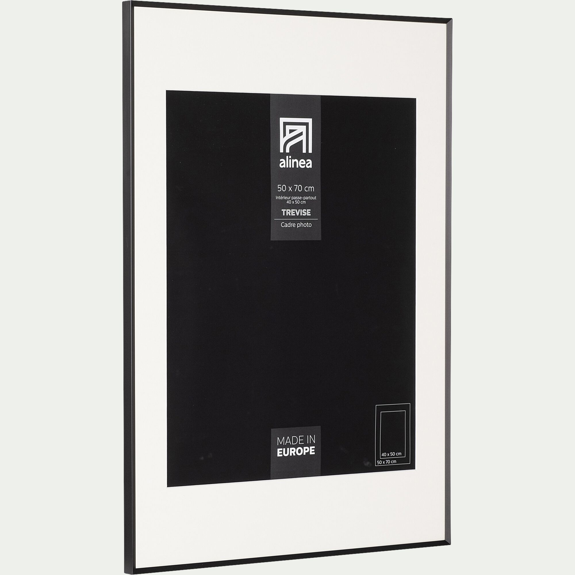 TREVISE - Cadre en aluminium 50x70cm - noir