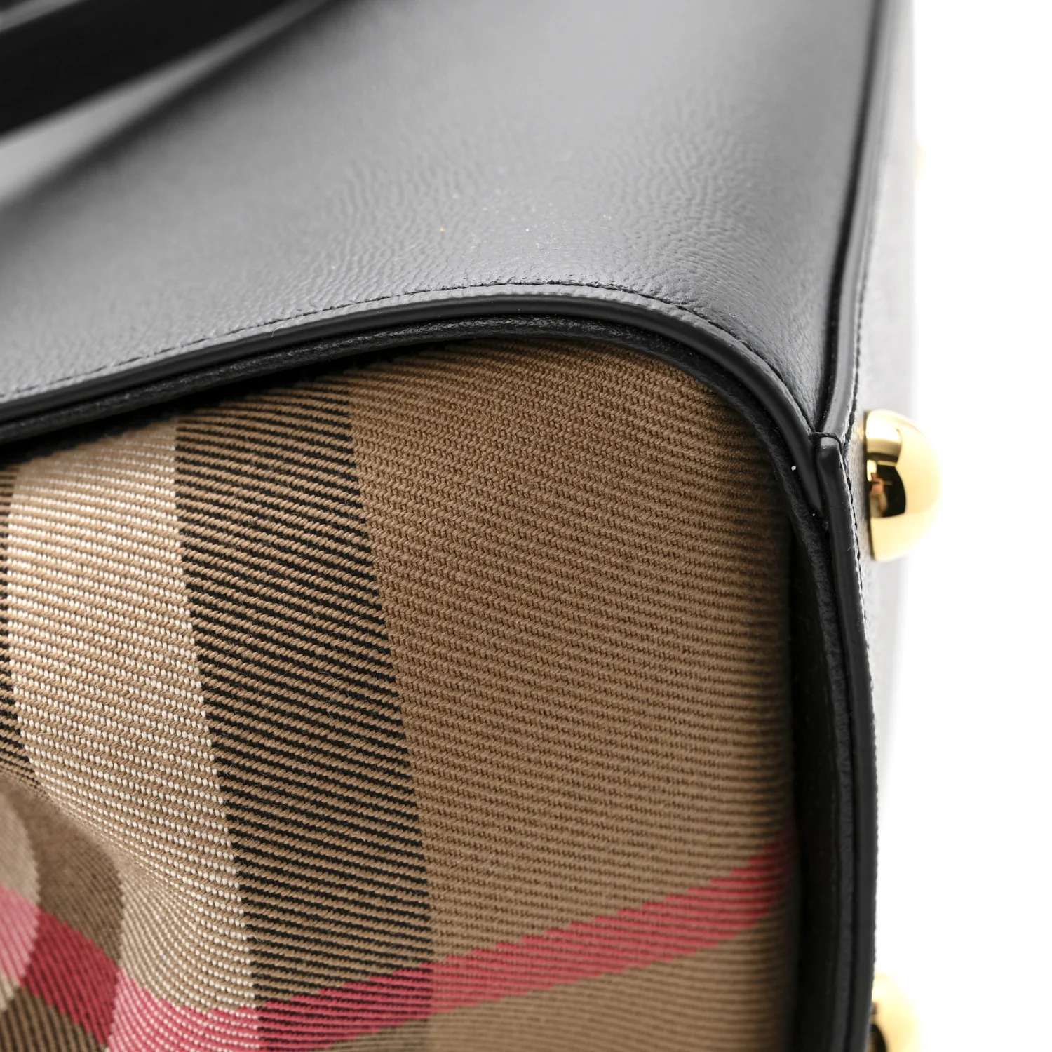 Calfskin Mega Check Small Banwell Tote Black - Top Club
