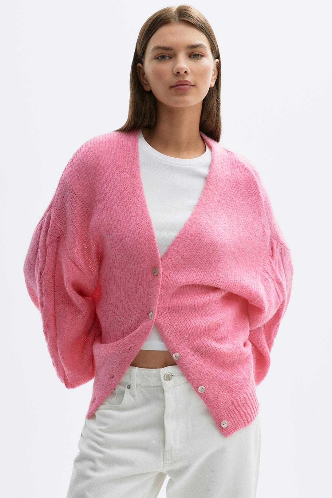 Gina Tricot chunky knitted cardigan