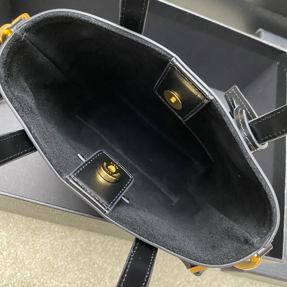 MINI TOY SHOPPING SAINT LAURENT IN BOX LEATHER - Top Club