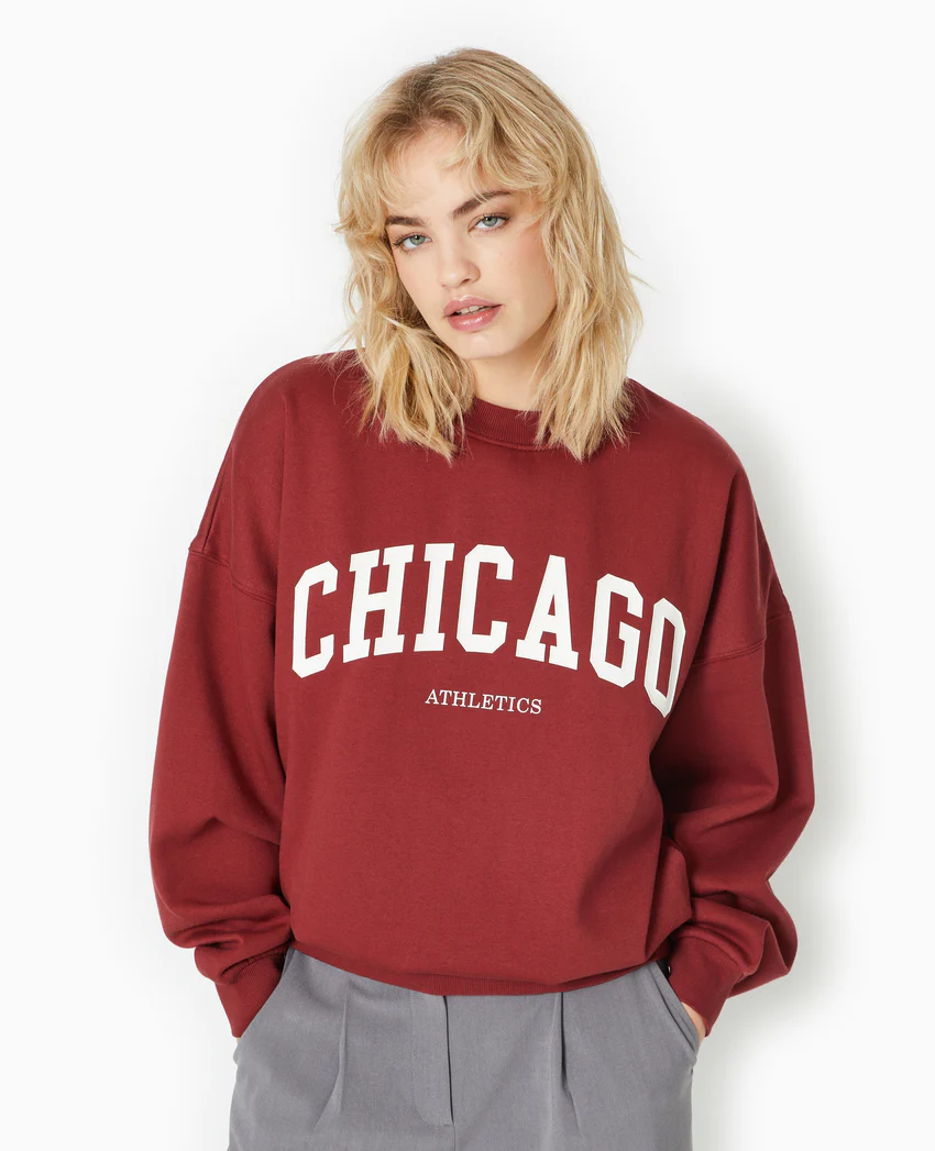 Pimkie Sweat oversize avec print CHICAGO