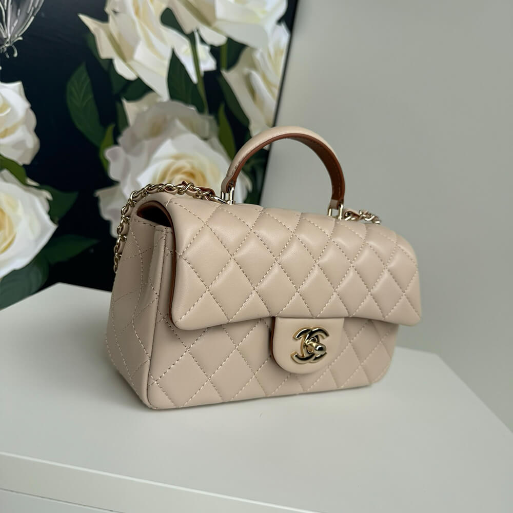 CHANEL Mini Classic Handbag With Top Handle - Top Club