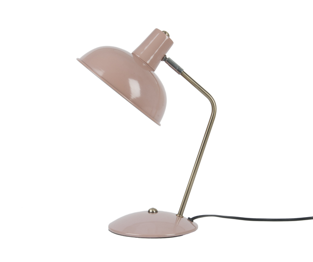 Table lamp Hood iron matt faded pink