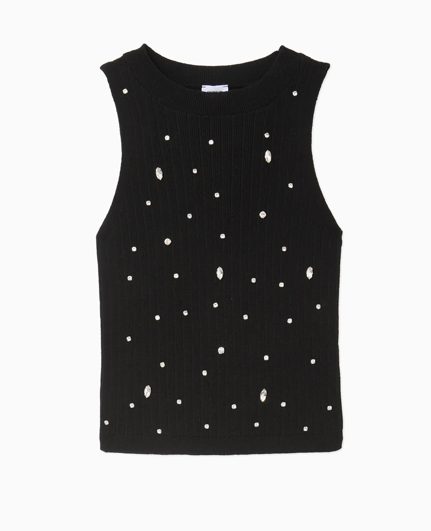 Pimkie Top sans manches en maille avec strass