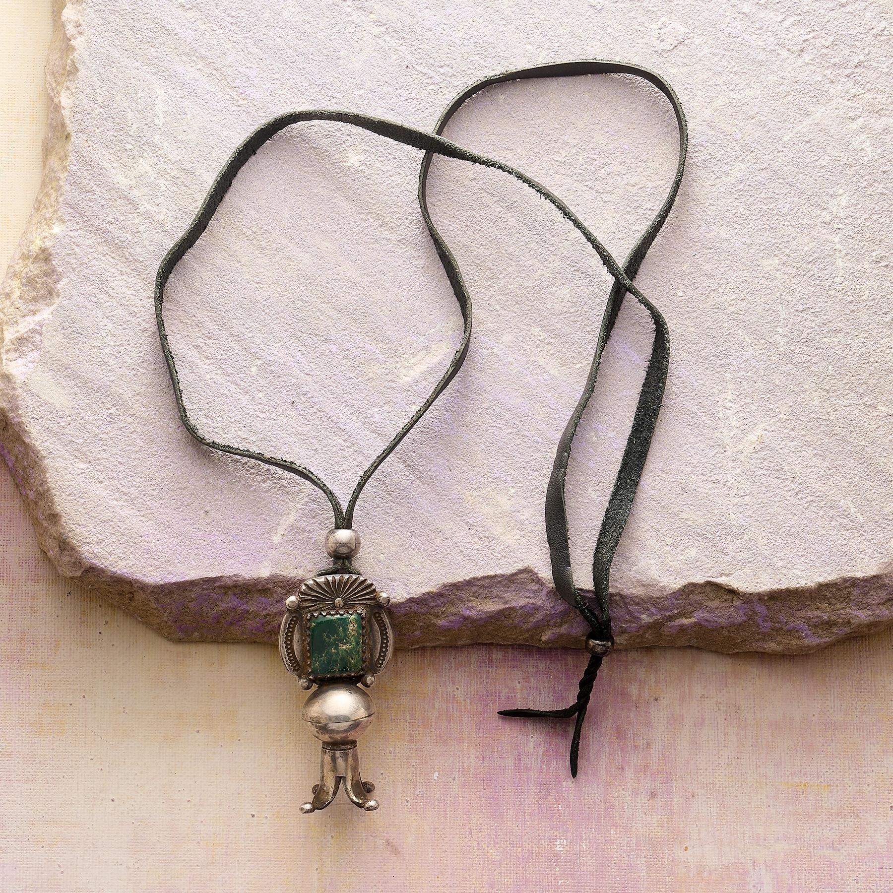 Emerald Valley Squash Blossom Necklace - Sundance Living