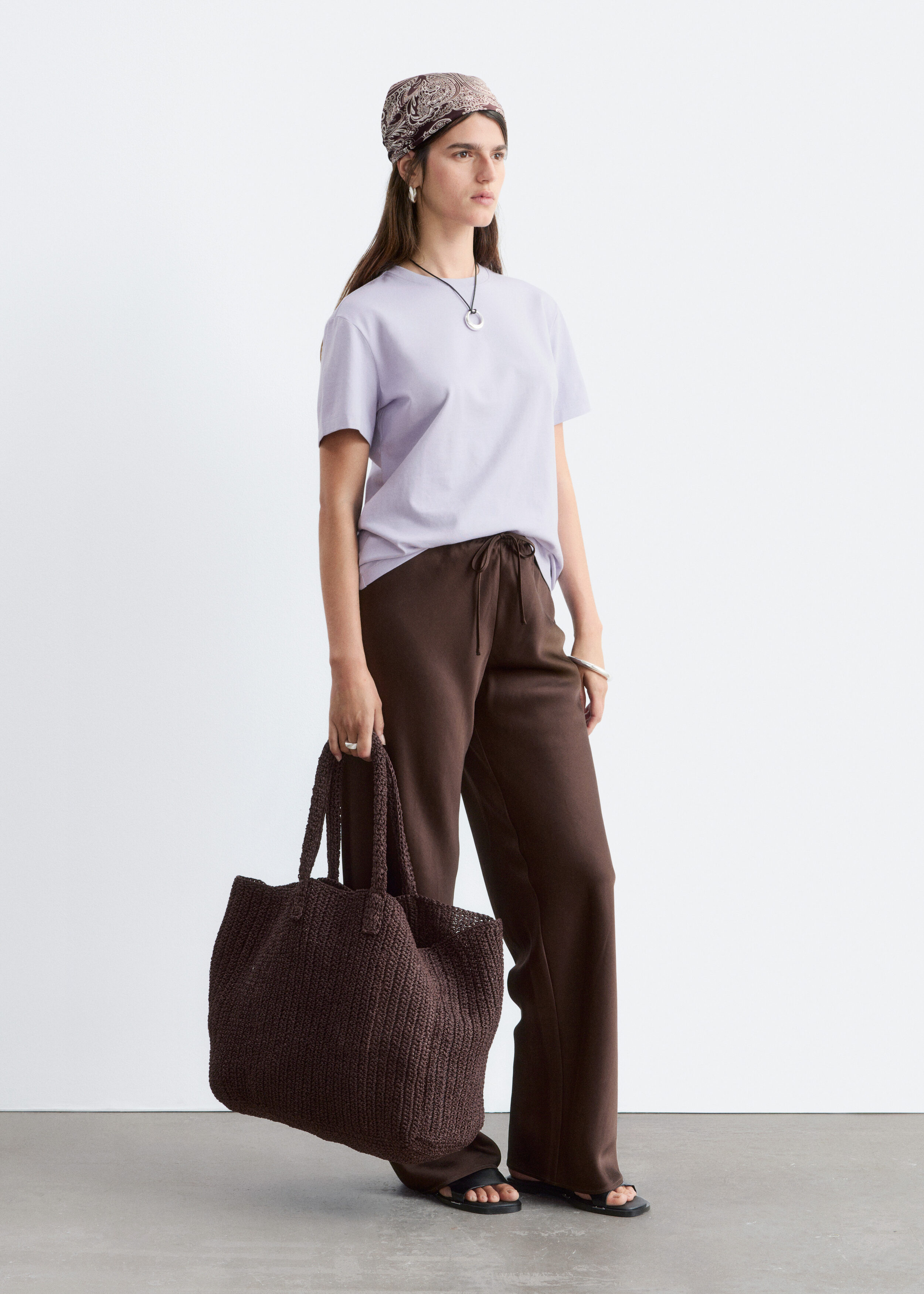 & Other Stories COTTON CREW-NECK T-SHIRT
