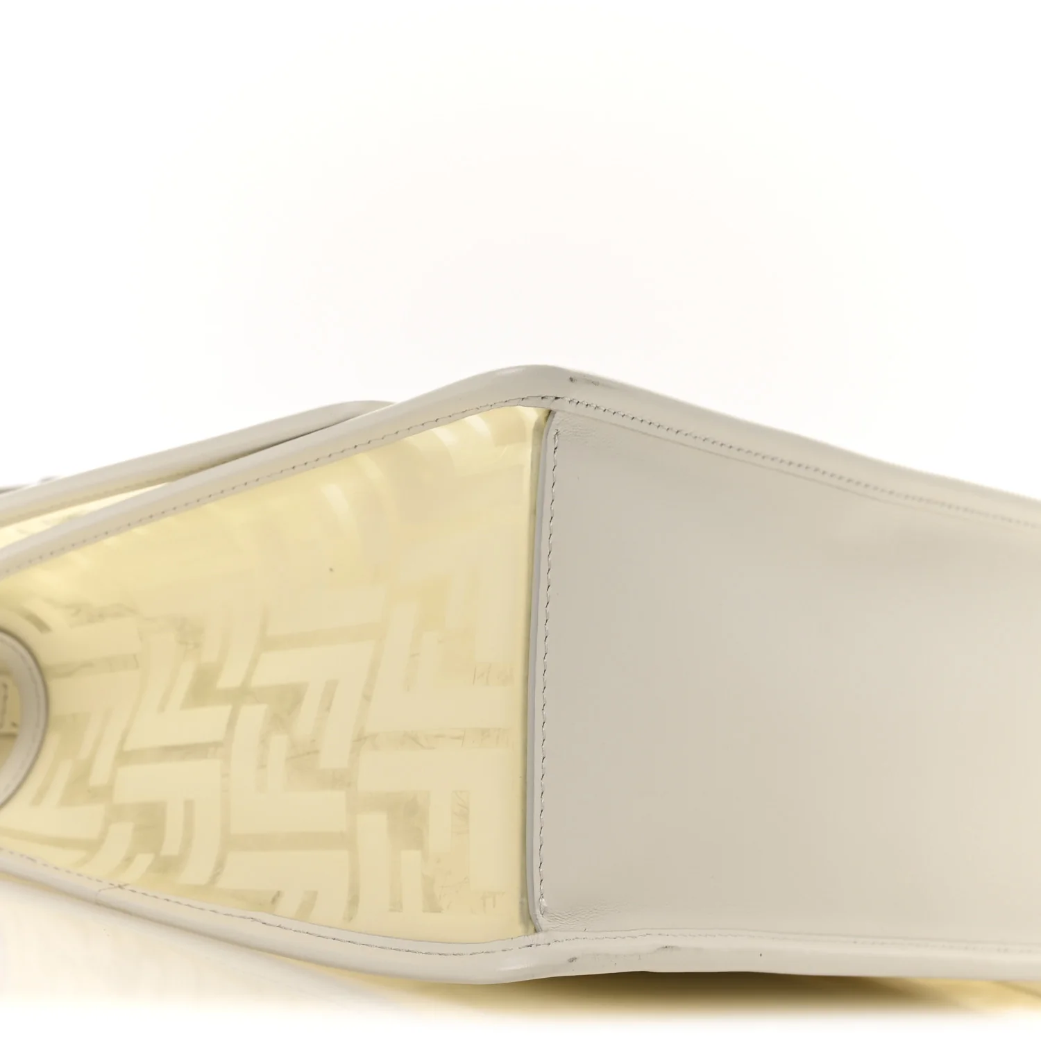 TPU FF Vitello Century F is Fendi Kan I Shoulder Bag White - Top Club