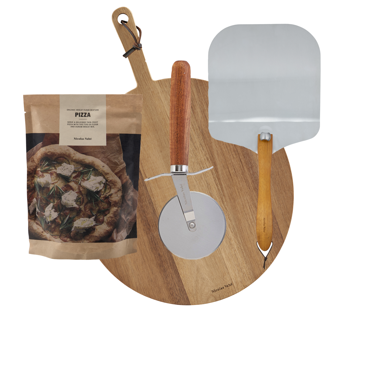 Pizza pakket set van 4