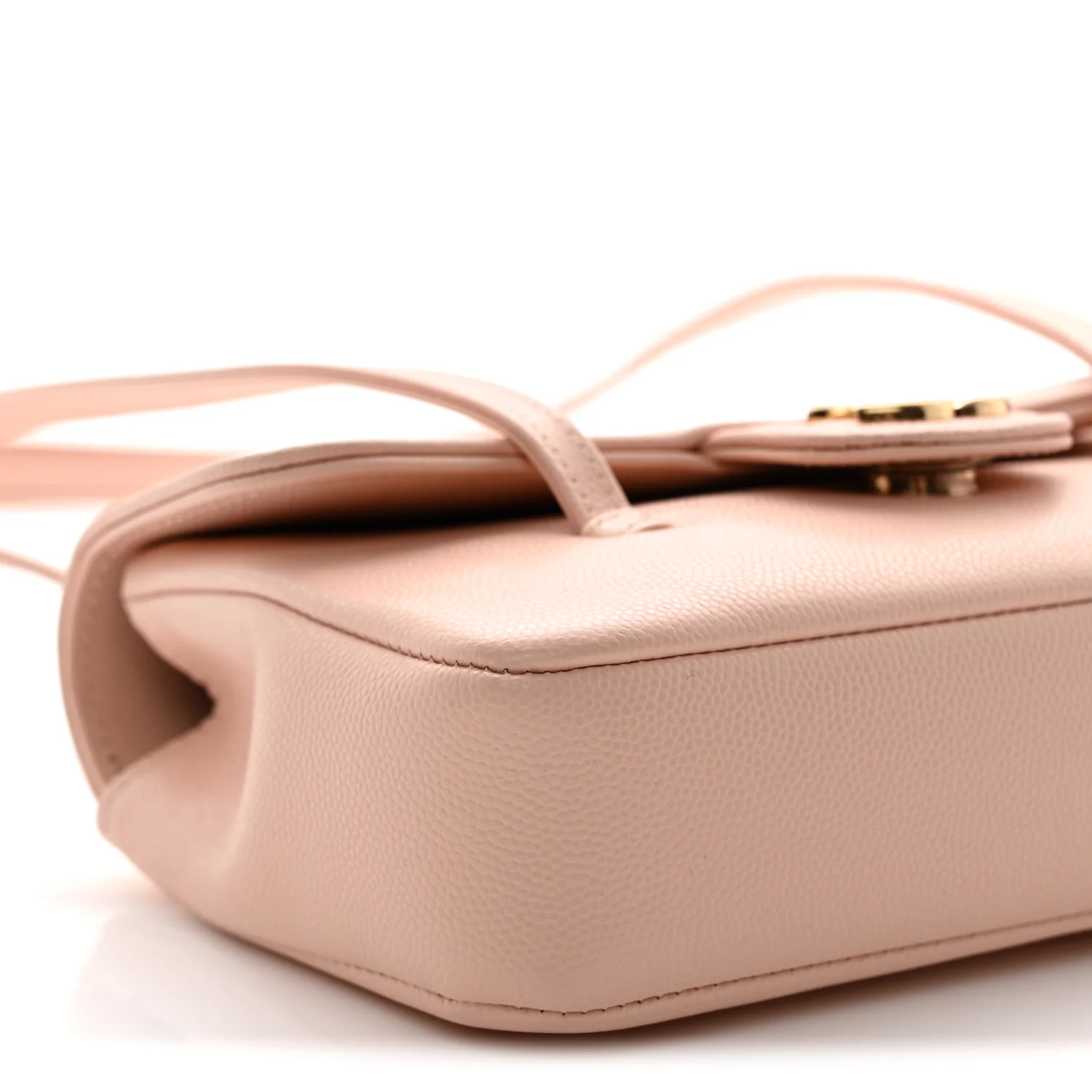 Shiny Caviar Mini Preppy Coco Shoulder Bag Light Pink - Top Club