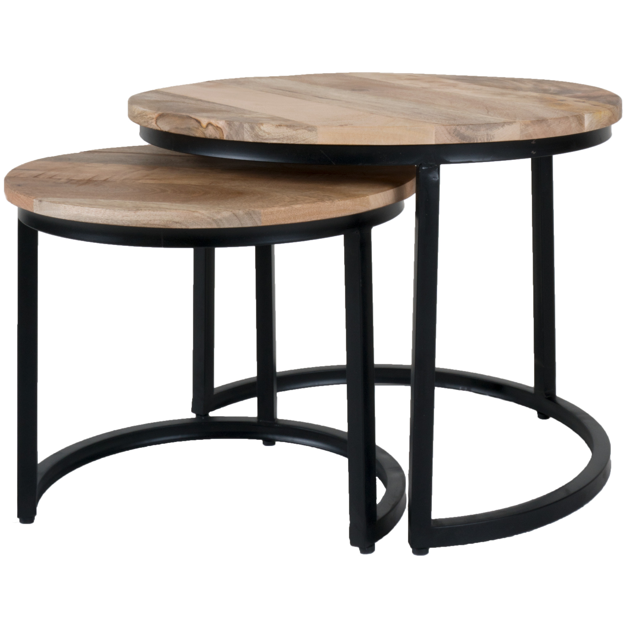 Salontafel Jelle mangohout - set van 2