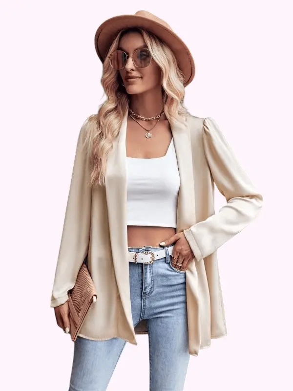 Ready To Go Cardigan Blazer - ALJEGJ