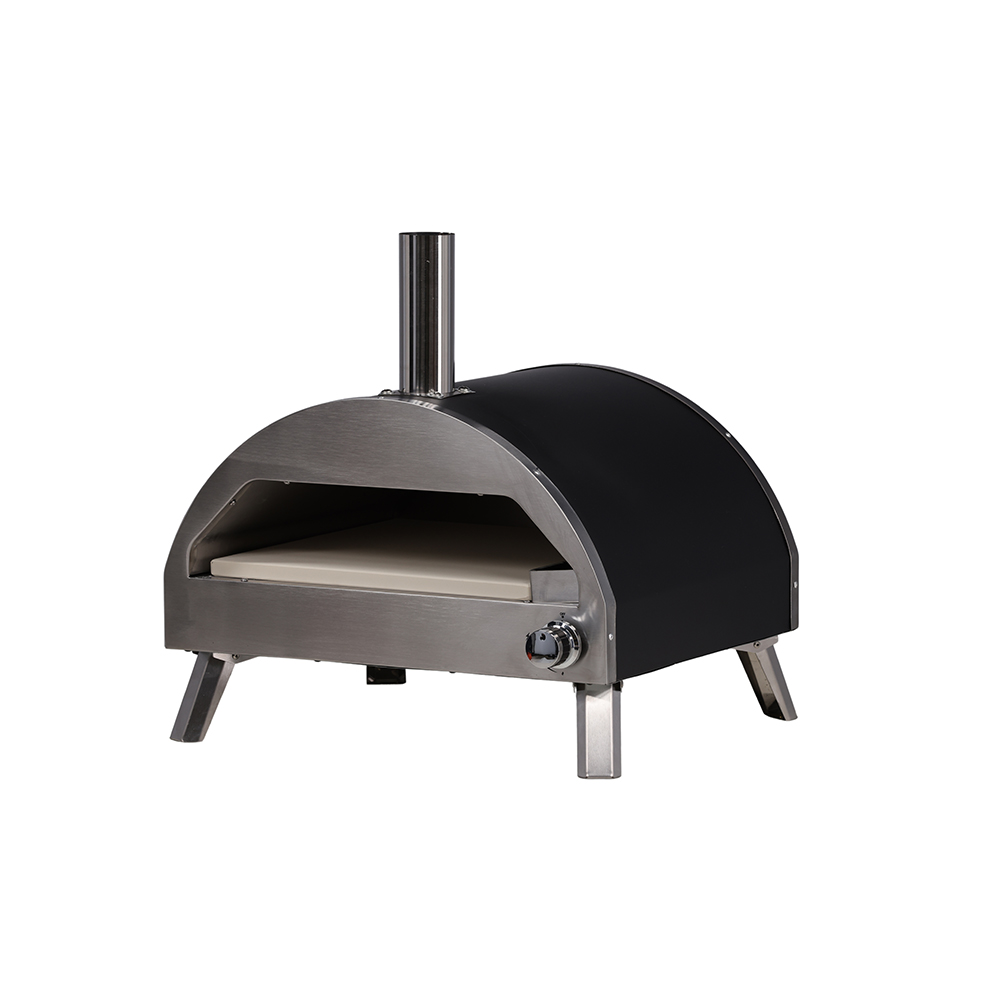 Pizzaoven Luciano - voor buiten - gas Zwart