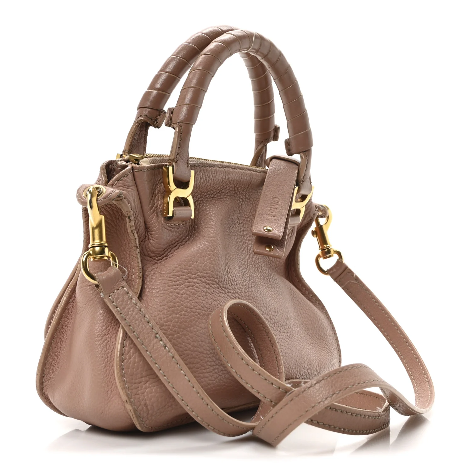 Calfskin Mini Marcie Satchel Light Pink - Top Club