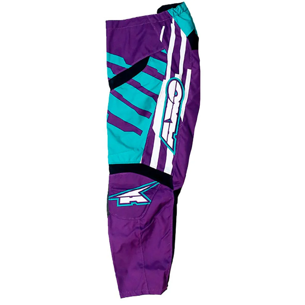 AXO SR CHILDREN'S PANTS 2018 - VIOLET / GREEN / WHITE