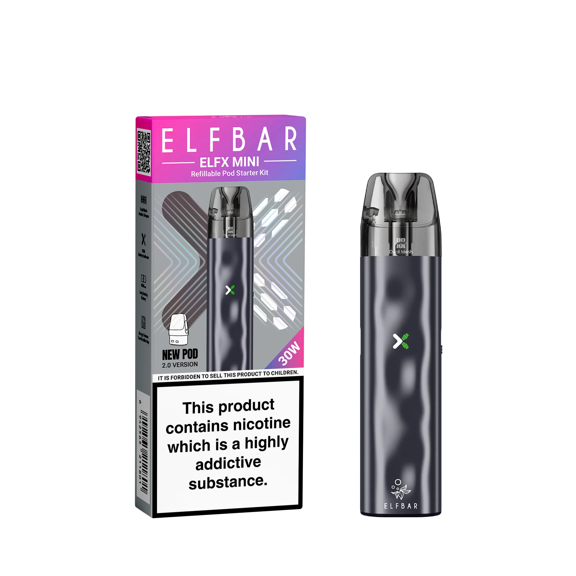 ELFBAR ELFX Mini zestaw z napełnianym podem