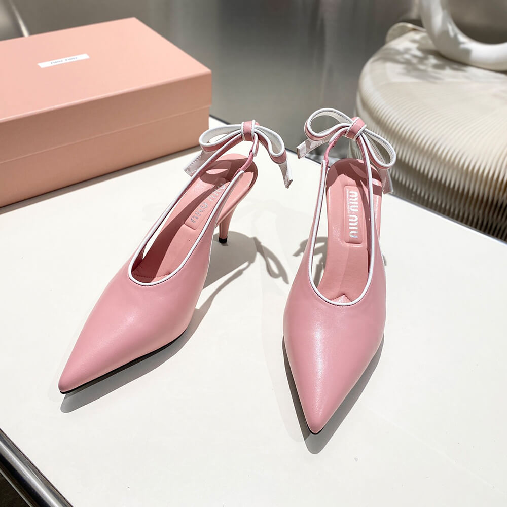 MiuMiu Nappa leather slingback pumps - Top Club