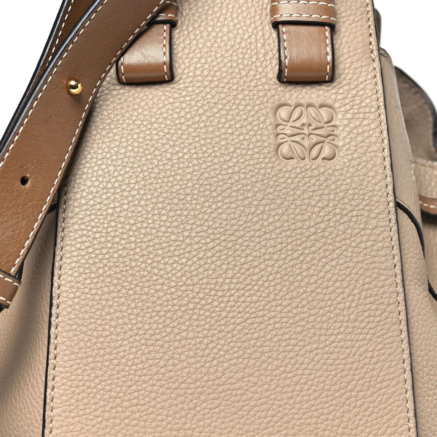 Calfskin Small Hammock Shoulder Bag Sand Mink - Top Club