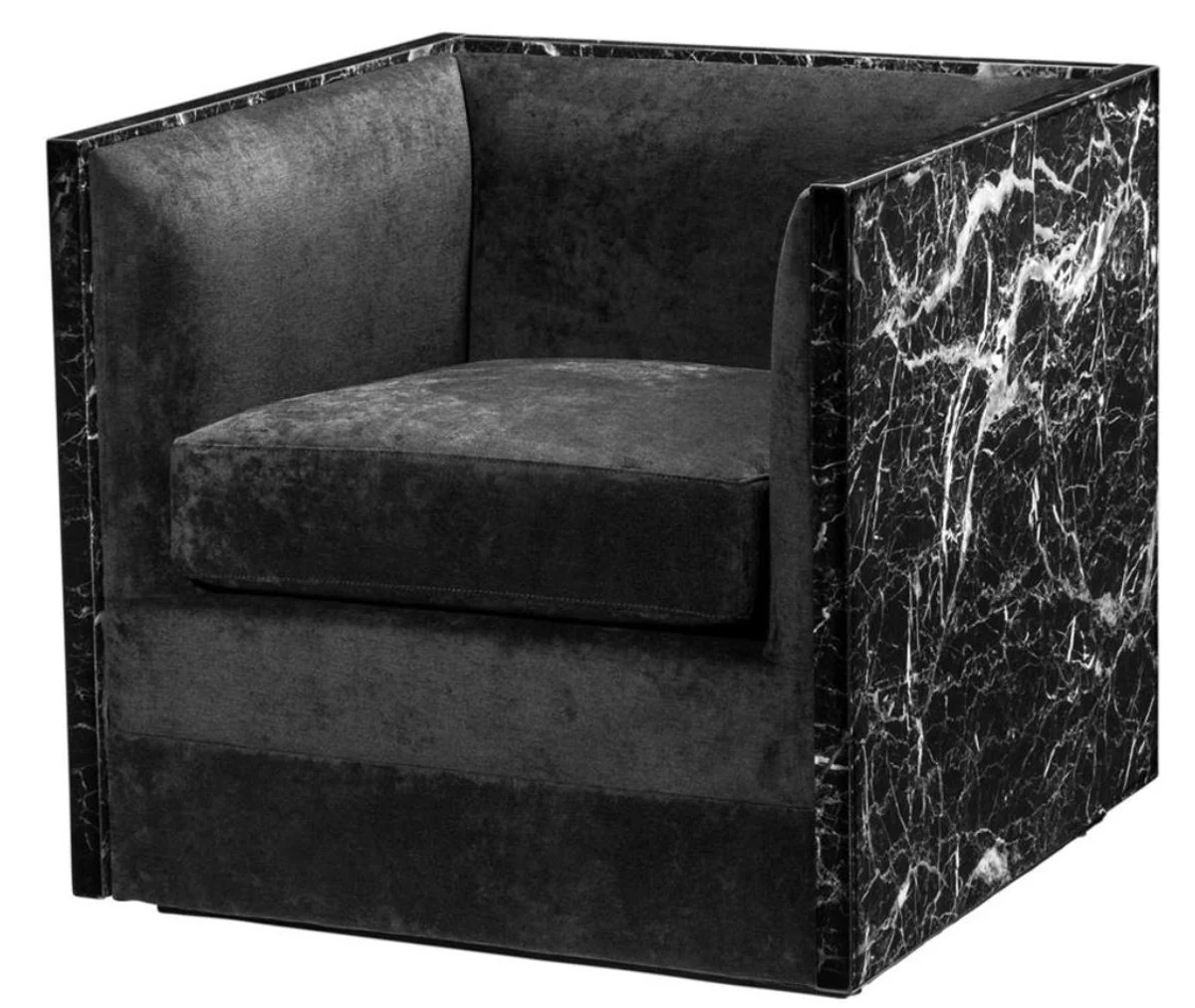 Luxury hotel armchair black 71 x 70 x H. 68 cm - Limited Edition