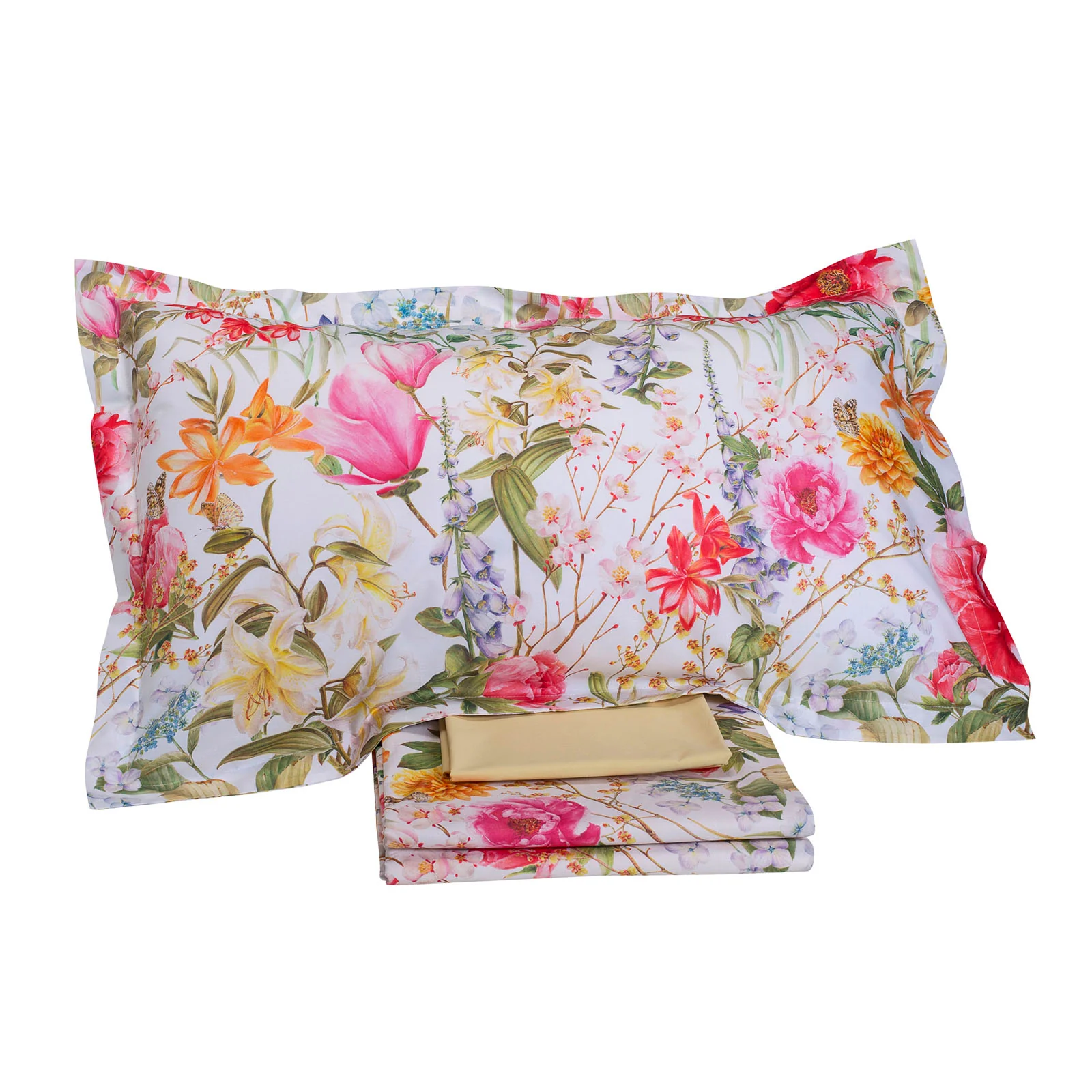 Completo Lenzuola In Percalle Festa Di Primavera Matrimoniale