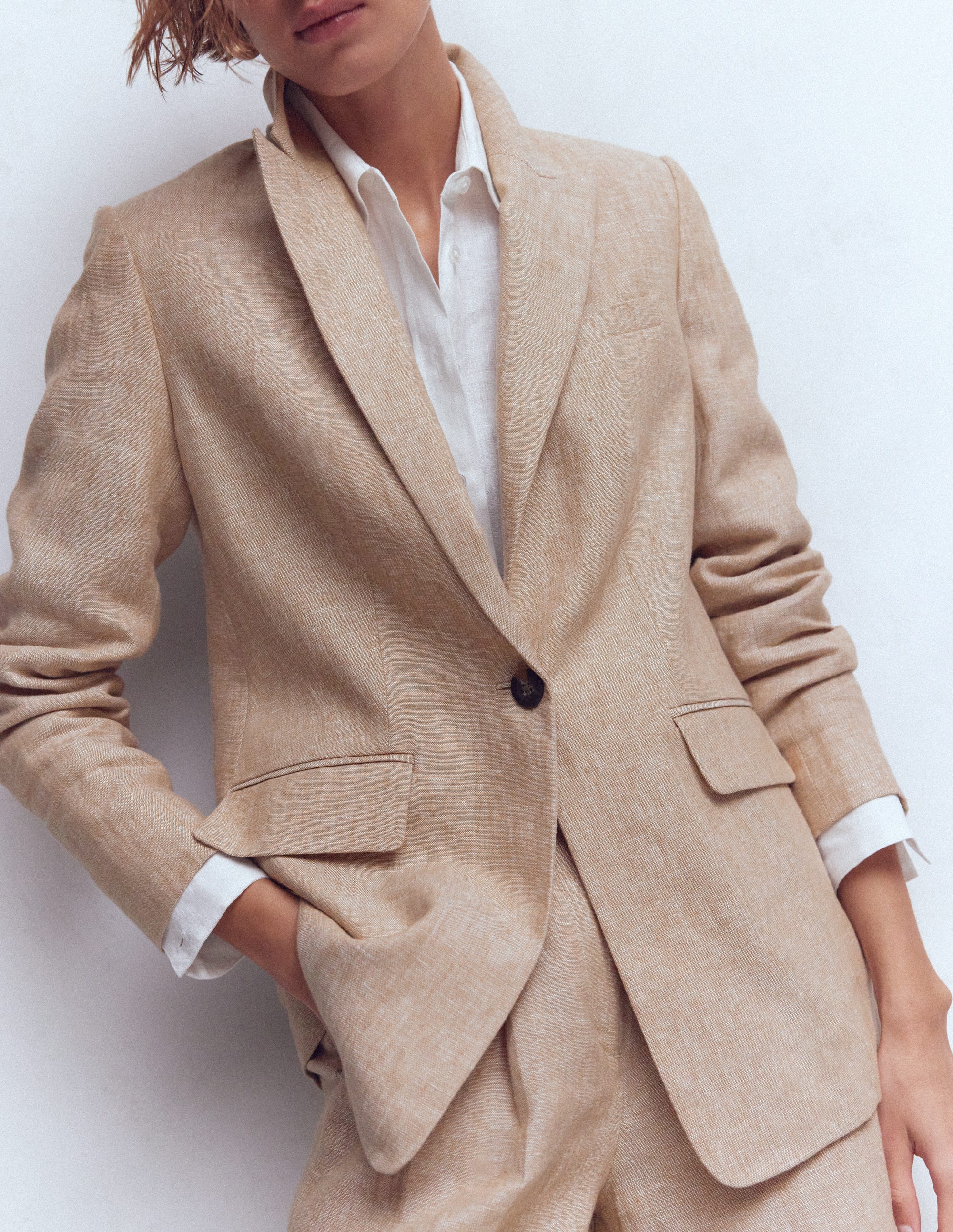 Woodbridge Leinenblazer-Amphore, Chambray