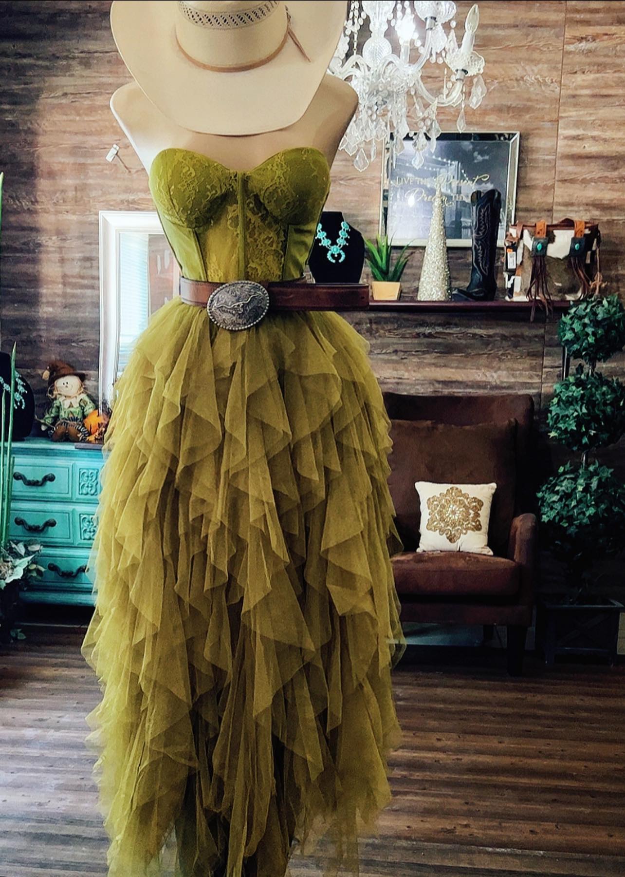 Western New Arrivals Tulle Corset Dress