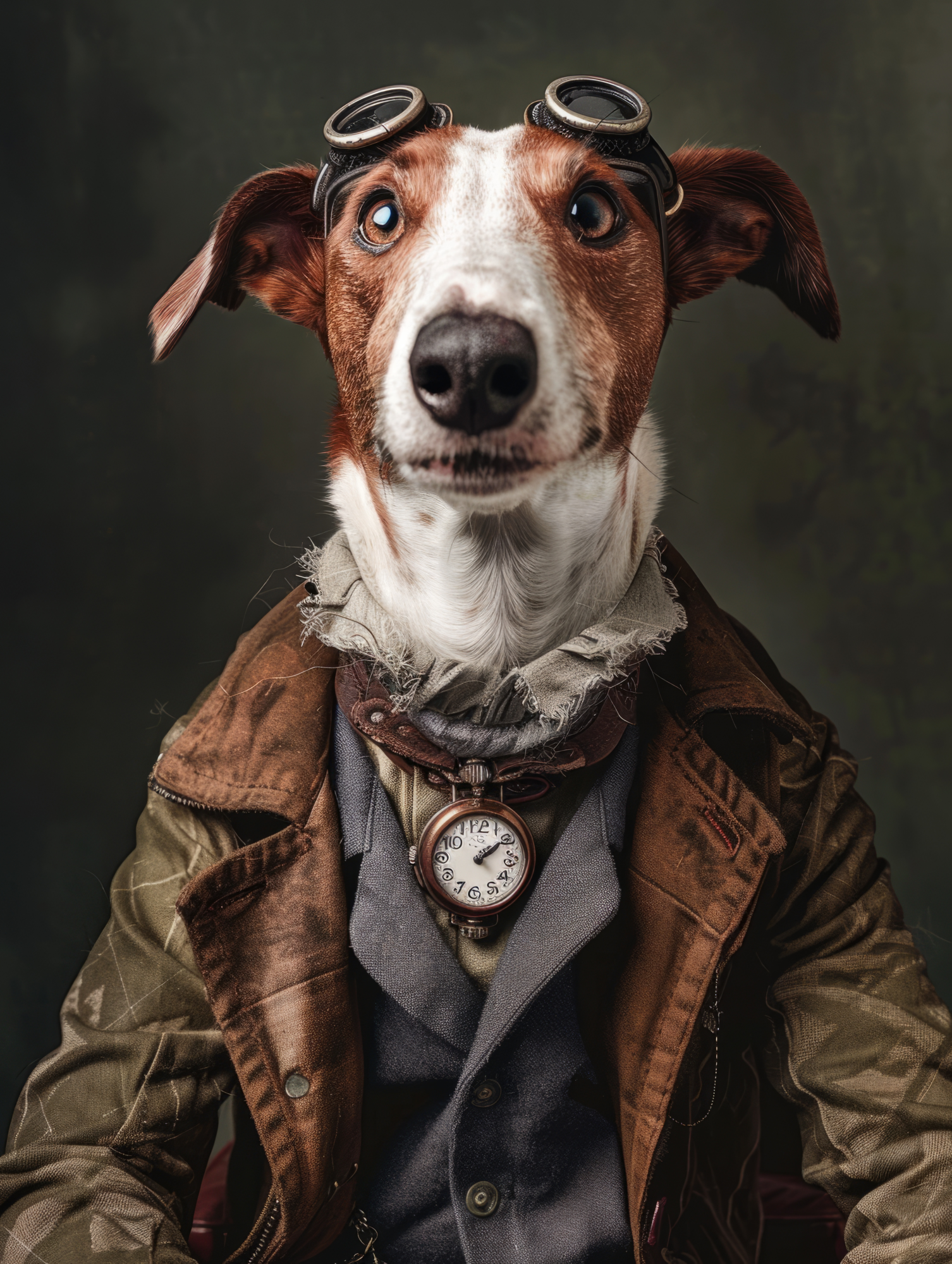 Canvas schilderij van een Ierse Rode hond 100x200 cm