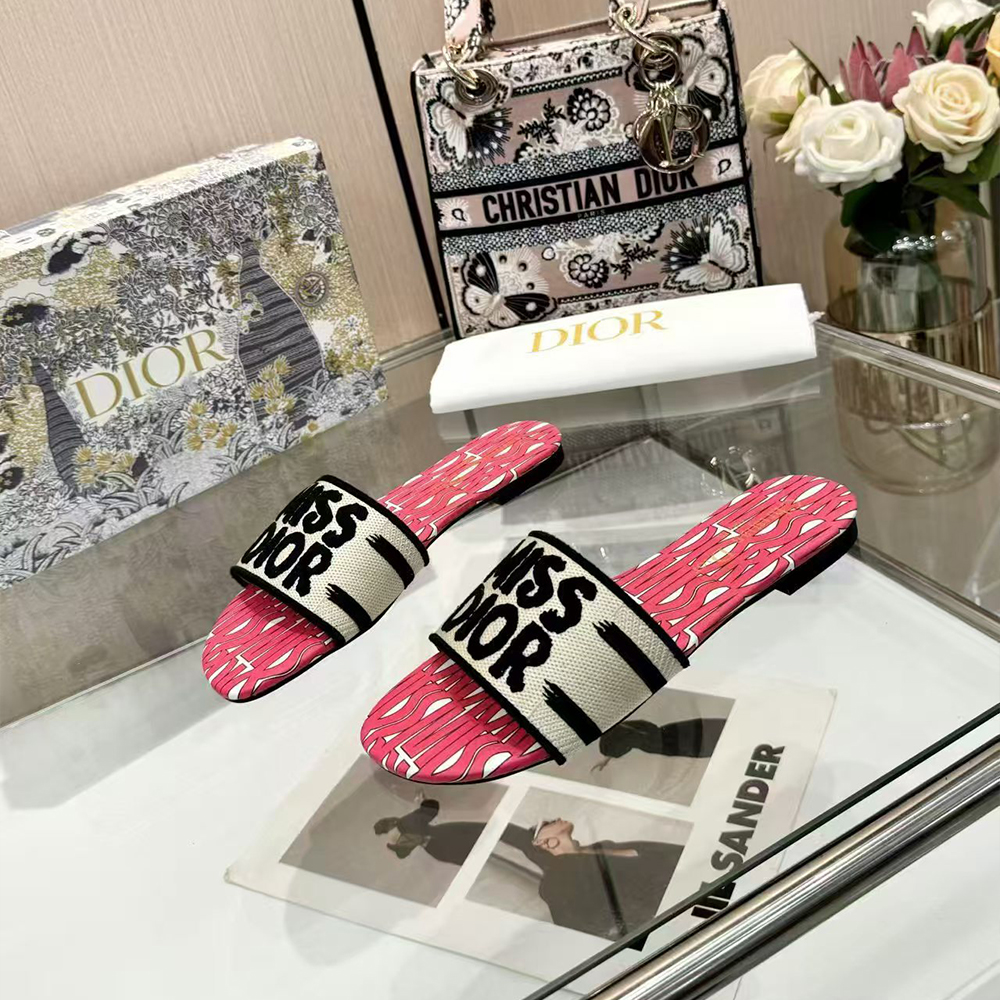 Dior Dway Miss Dior Allover Motif Sandals (Replica) - Sneaker Replica Workshop