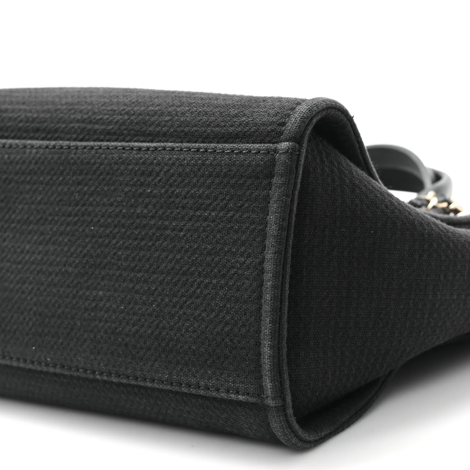 Mixed Fibers Small Deauville Tote Black - Top Club