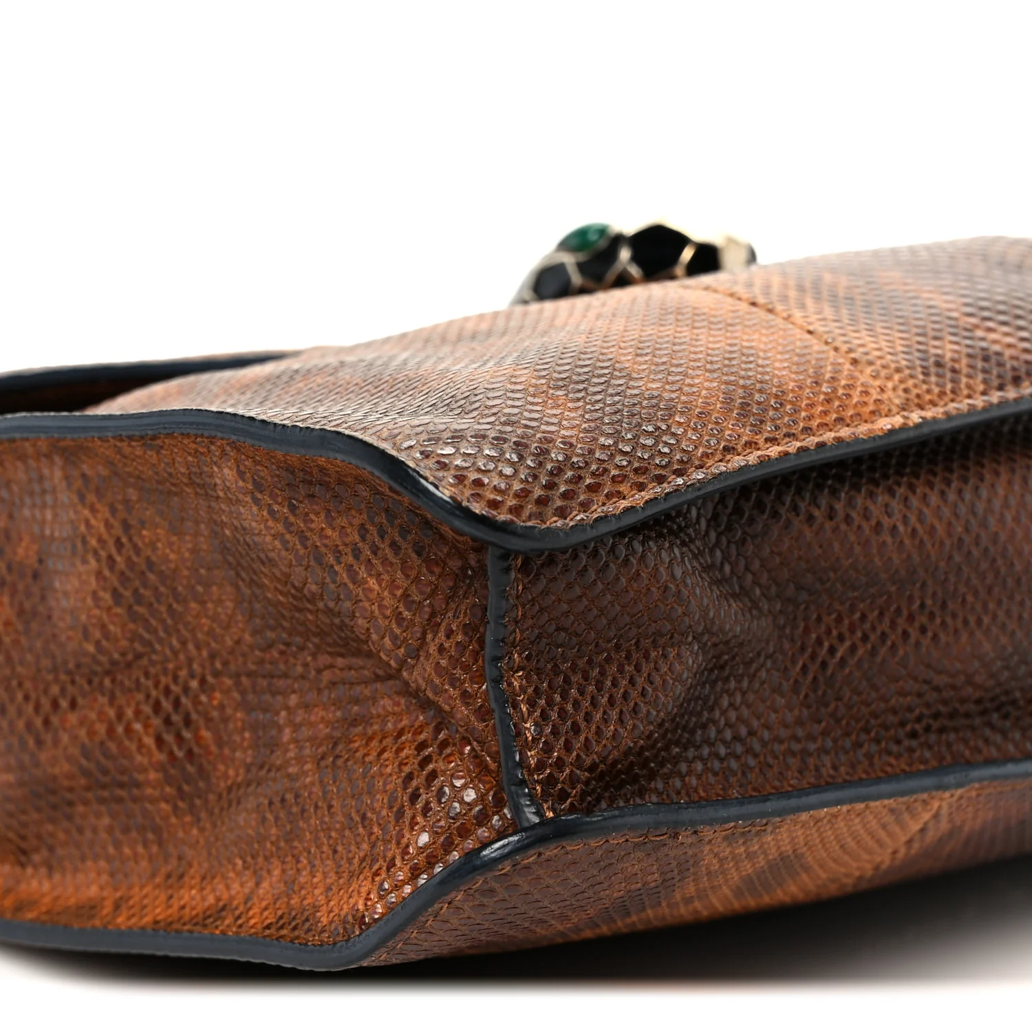 Karung Serpenti Forever Medium Shoulder Bag Brown - Top Club