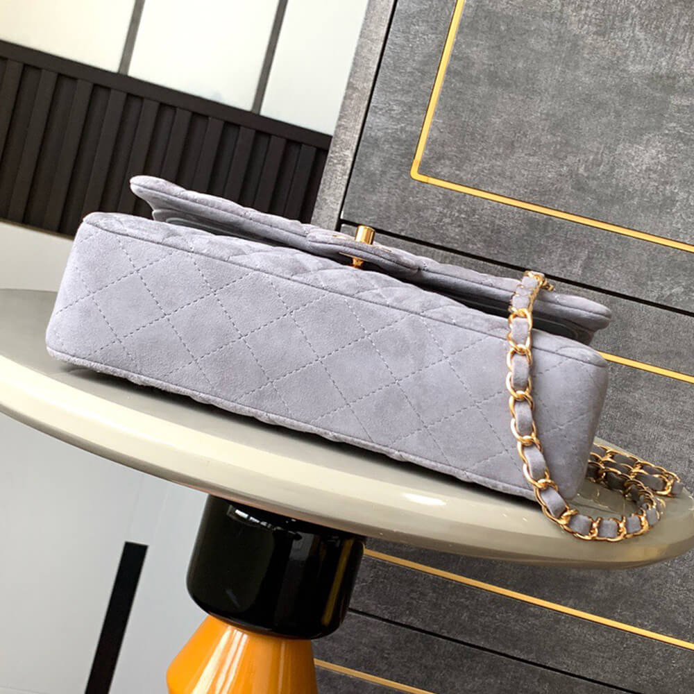 CHANEL Suede Classic Double Flap Handbag(HIGH-END GRADE) - Top Club