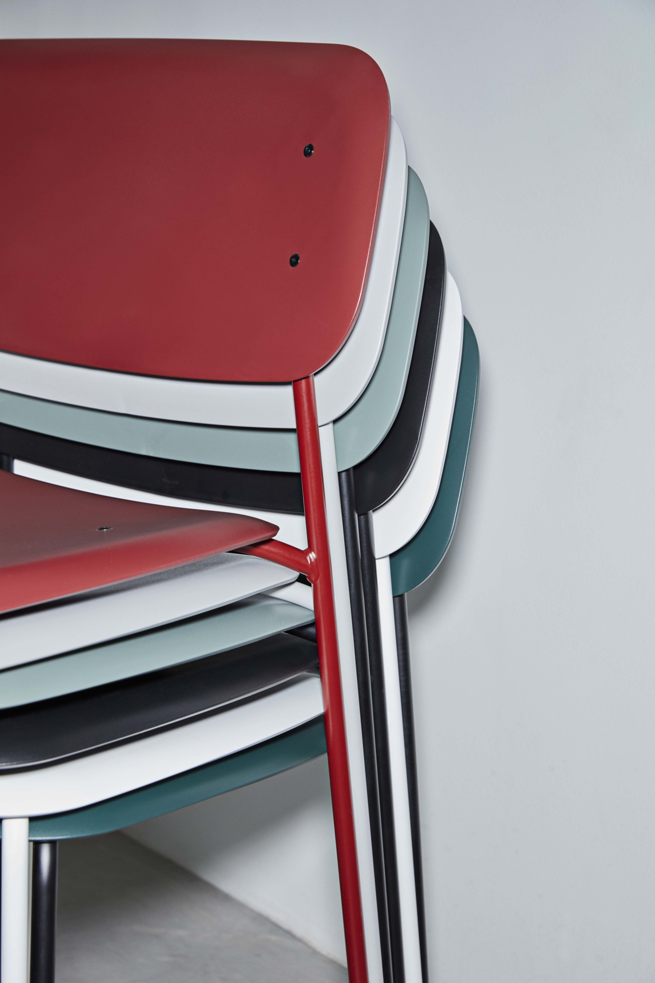 Eetkamerstoel Soft Edge 45 dusty green/black