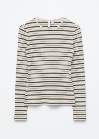 & Other Stories RIBBED LONG-SLEEVE TOP