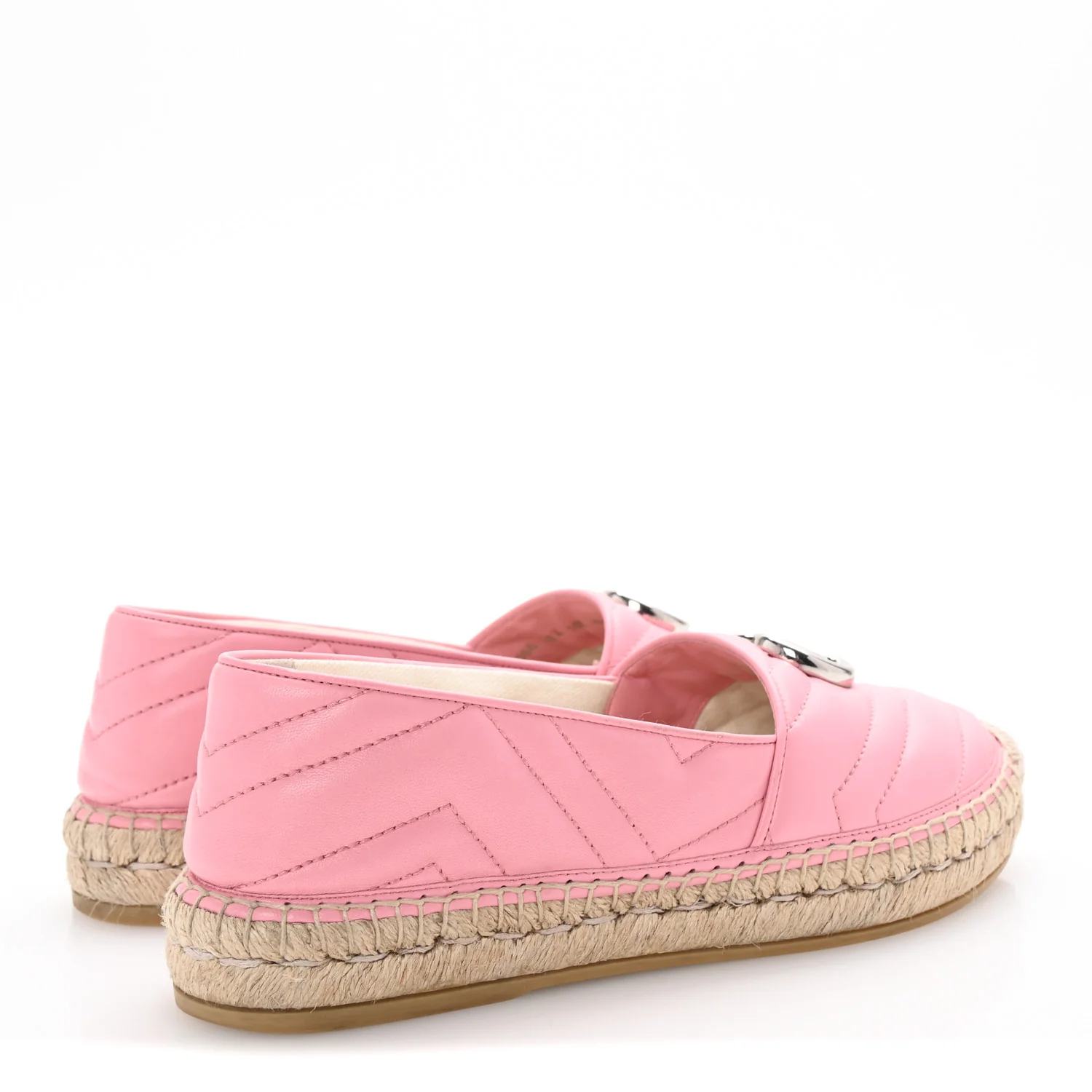 Nappa Matelasse GG Marmont Espadrilles 38.5 Wild Rose - Top Club