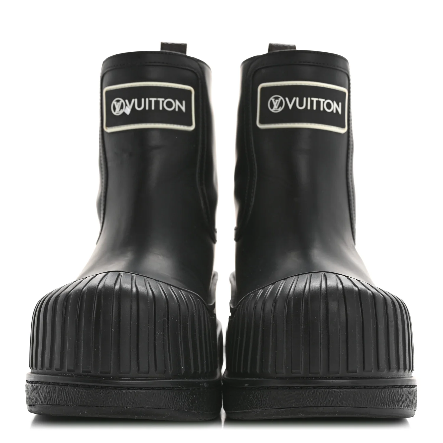 Calfskin Polar Flat Ankle Boots 38 Black - Top Club