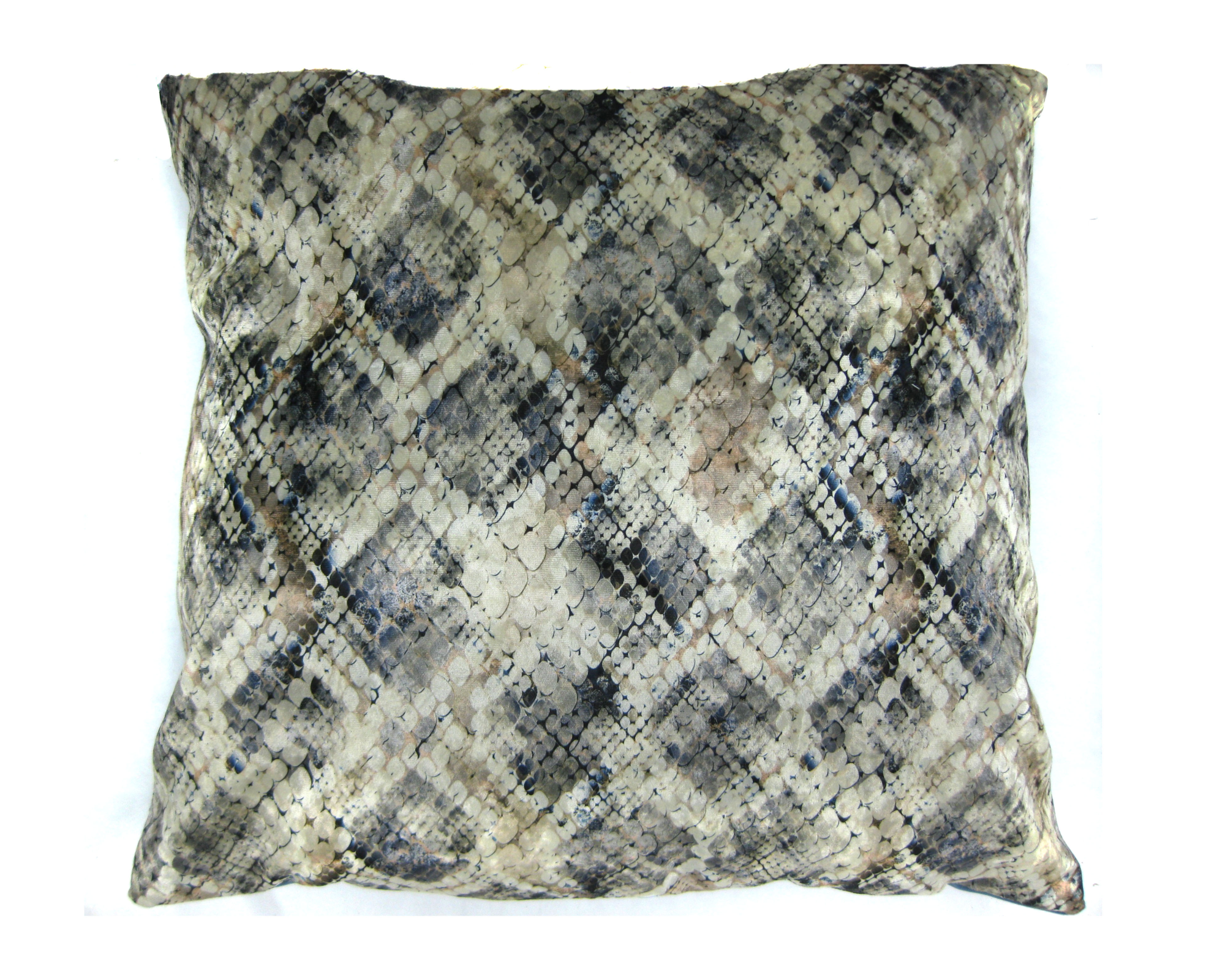 Kussen velvet wilde slangenhuid Kussen velvet slangenhuid 50 x 50 cm beige