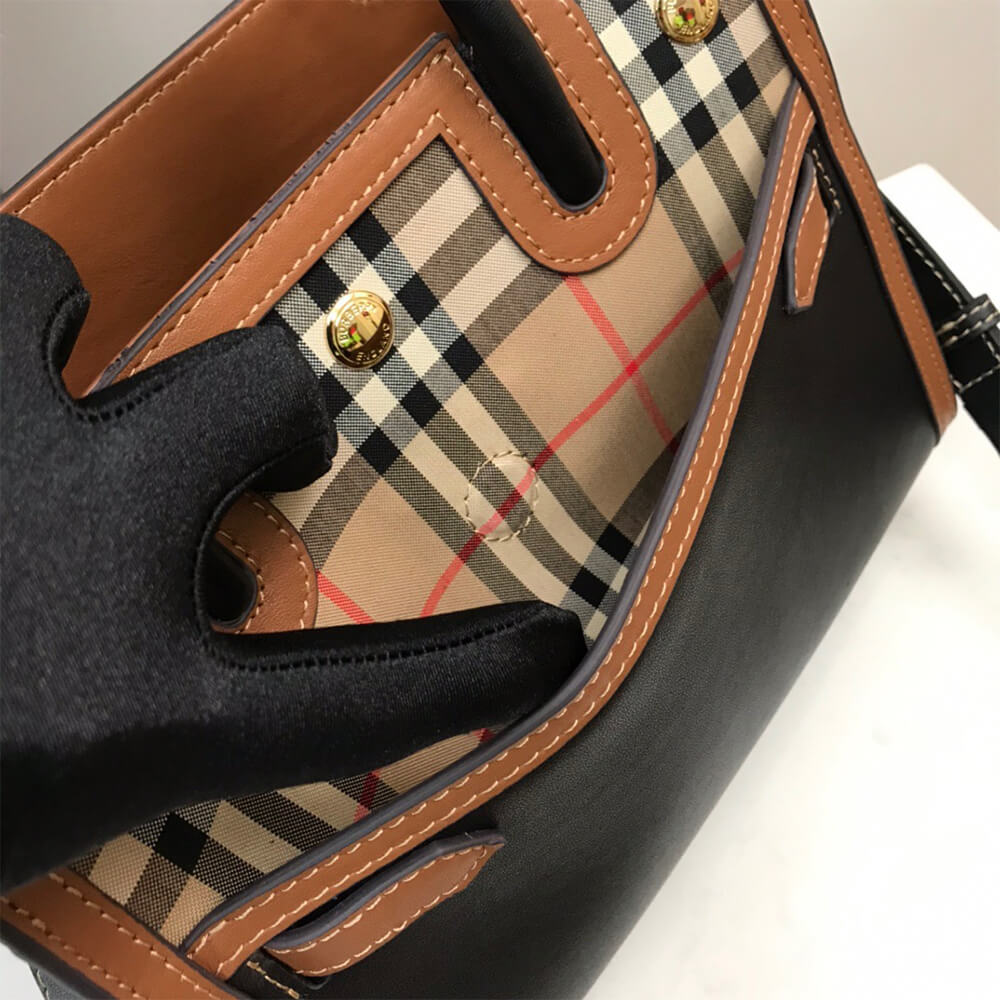Mini Vintage Check Two Handle Title Bag - Top Club