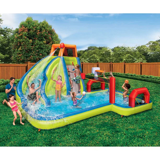 Banzai Sports 3-in-1 Duratech Bouncer Inflatable Water Slide - for kids ages 5-12