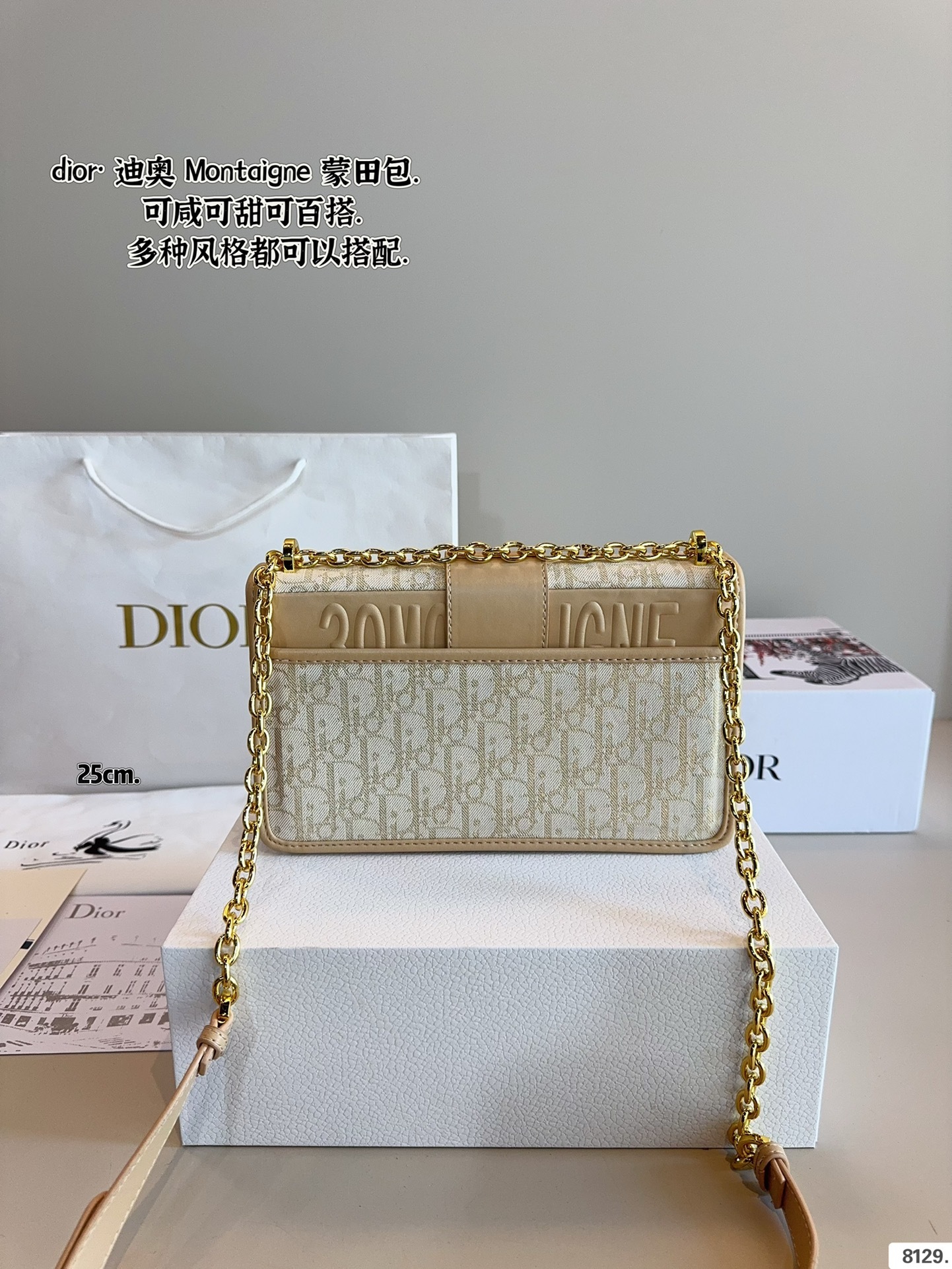 D new arrival Montaigne bag size: 25/21cm - Top Club