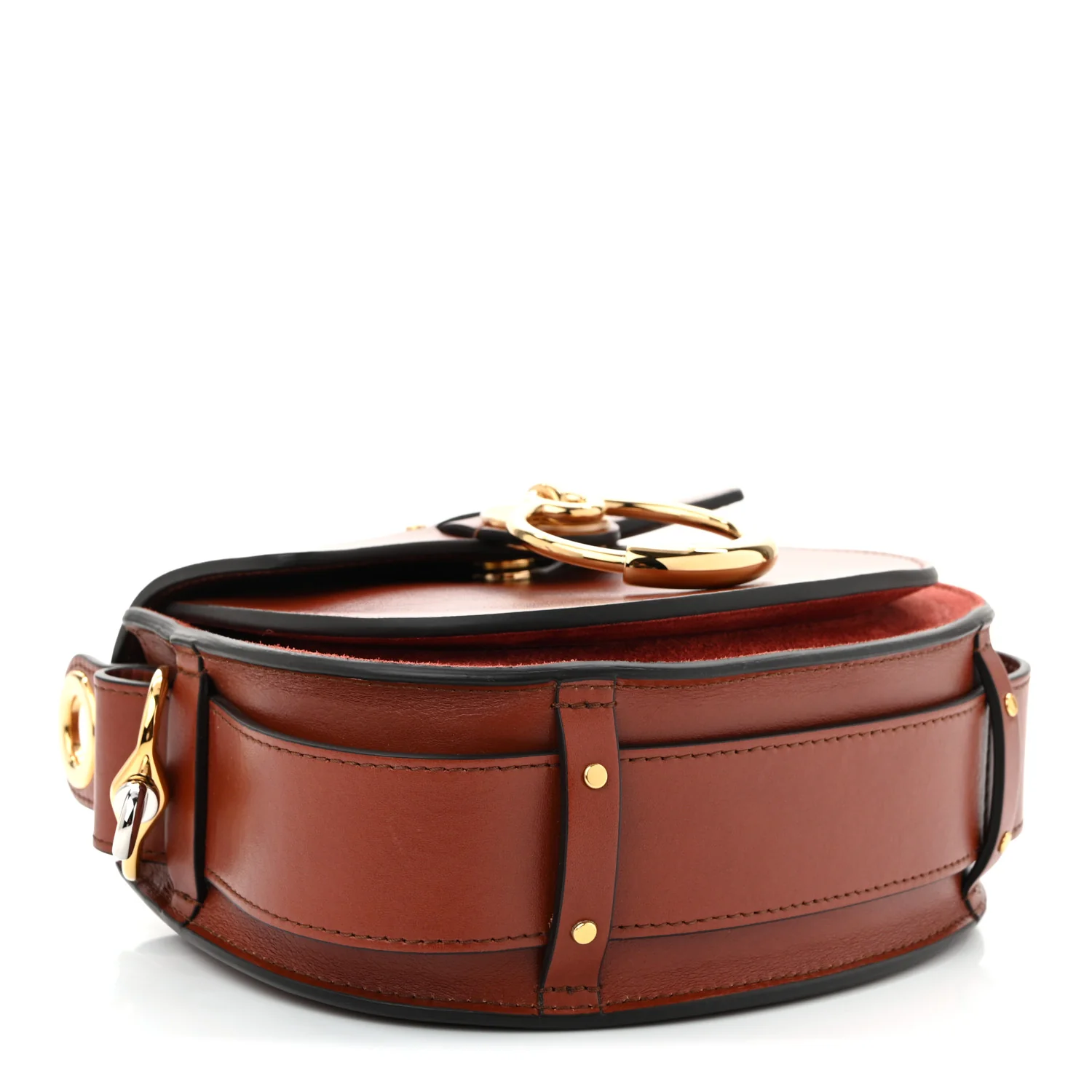Calfskin Small Tess Bag Sepia Brown - Top Club