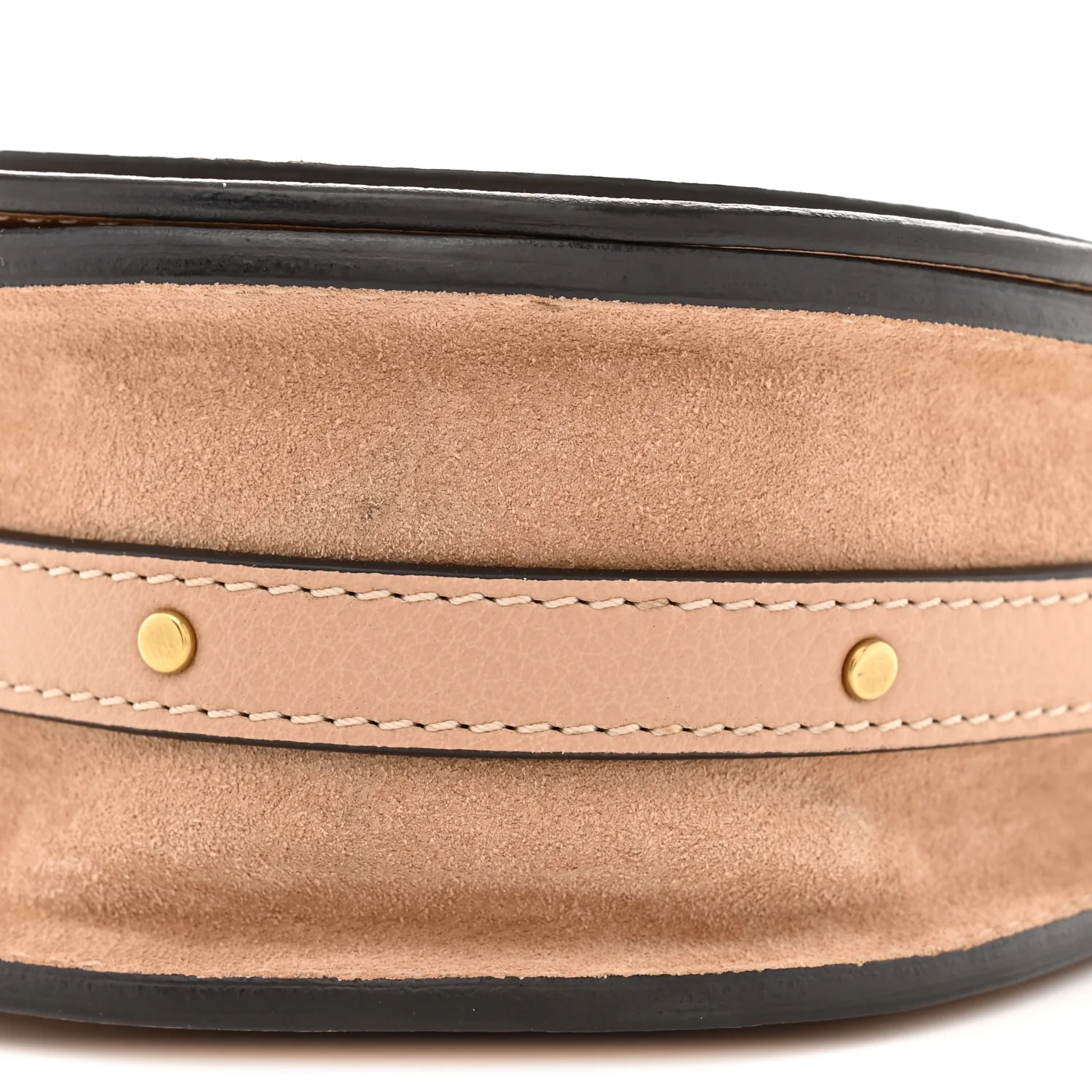 Calfskin Suede Small Nile Bracelet Bag Biscotti Beige - Top Club