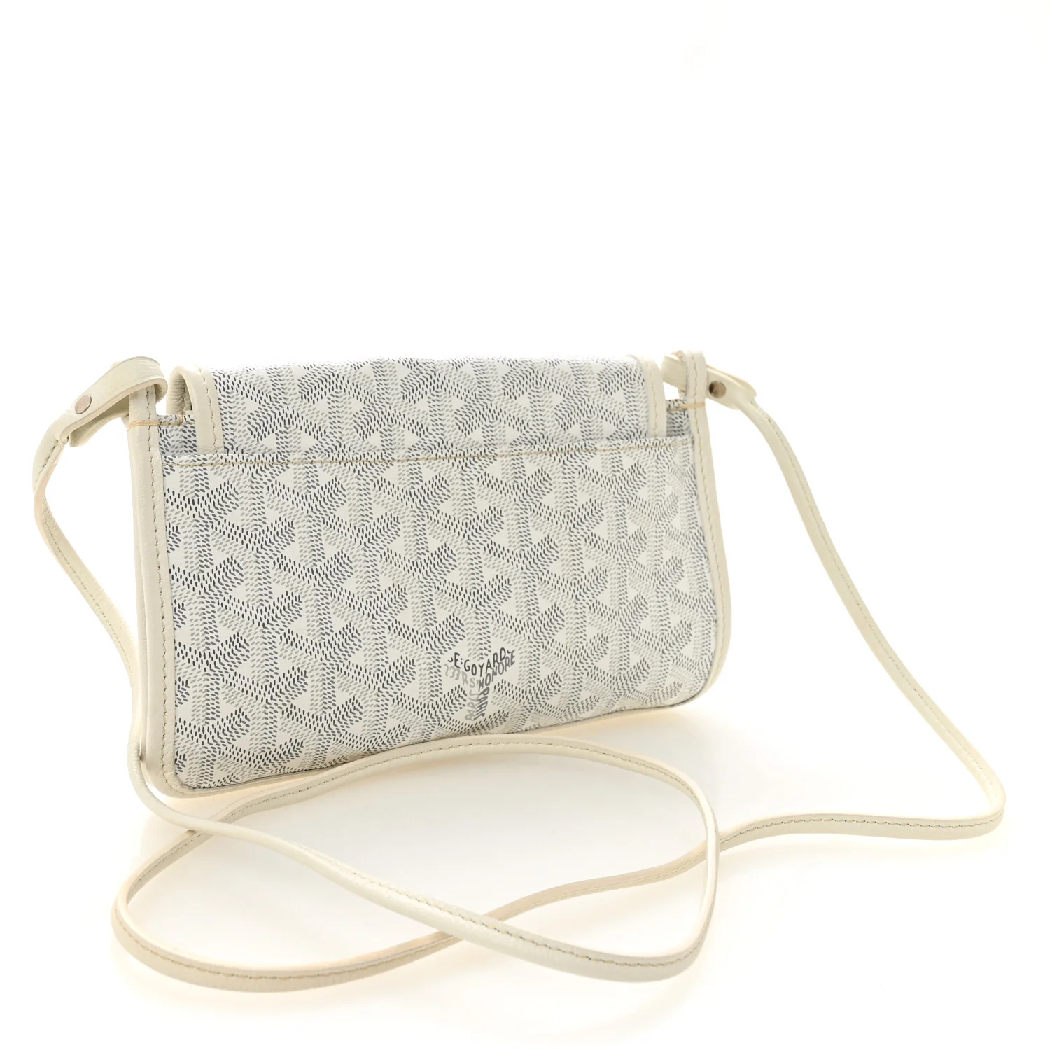 Goyardine Plumet Wallet Clutch White - Top Club