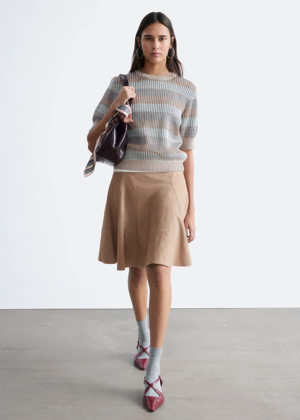 & Other Stories RIB-KNIT T-SHIRT