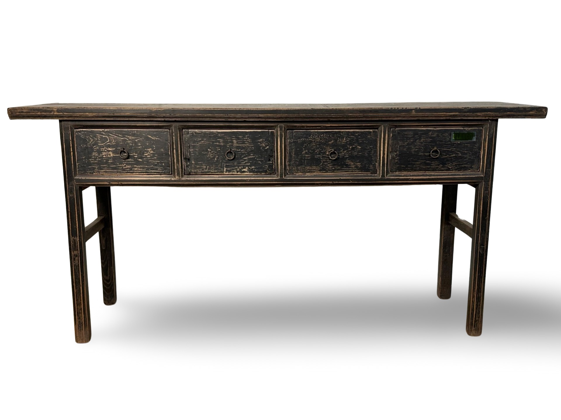 Wandtafel zwart 4 lades uniek Wandtafel zwart 4la uniek