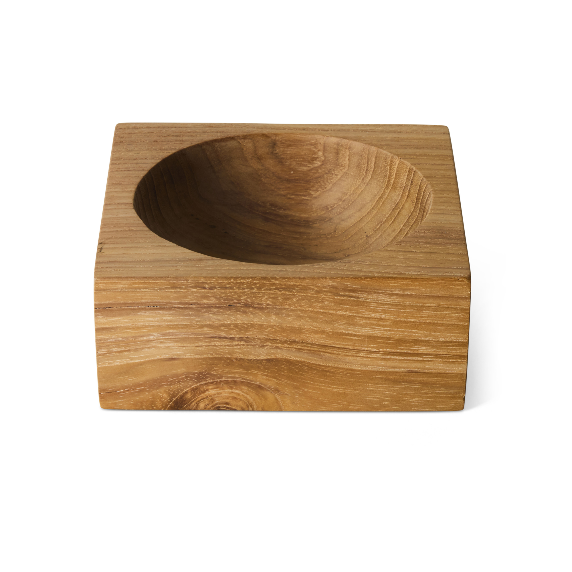 Schaal Teak cube bowl small