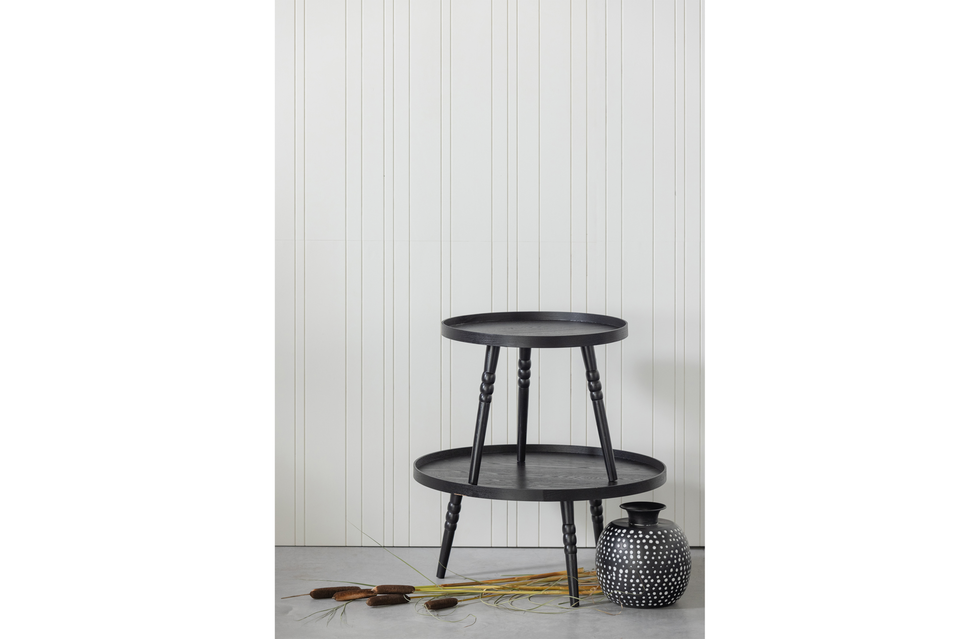 Bijzettafel Ponto Zwart 36XØ75