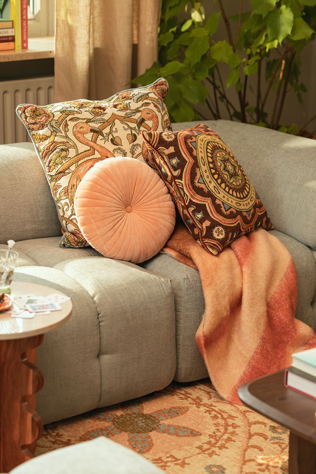 Multicolour sprei met strepen (130x180 cm)