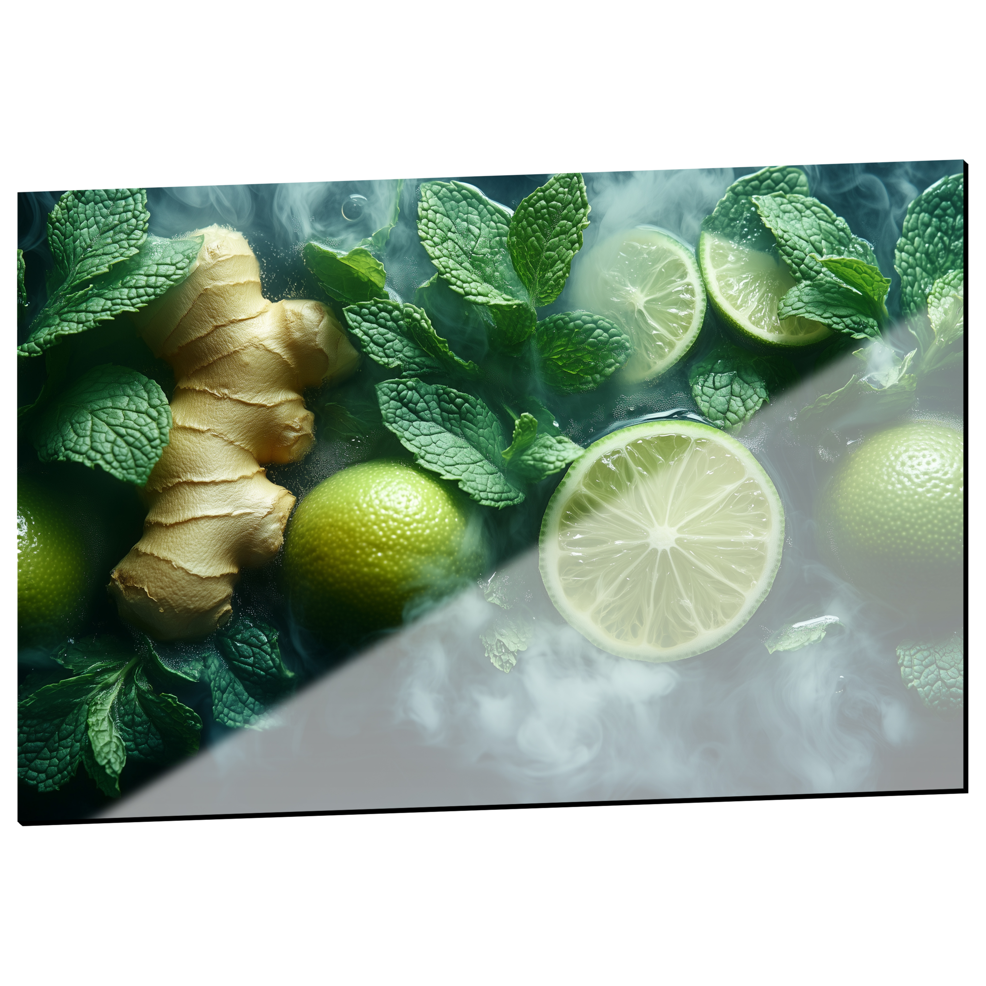 Dibond schilderij 'Ginger & Lime' 120x80 cm