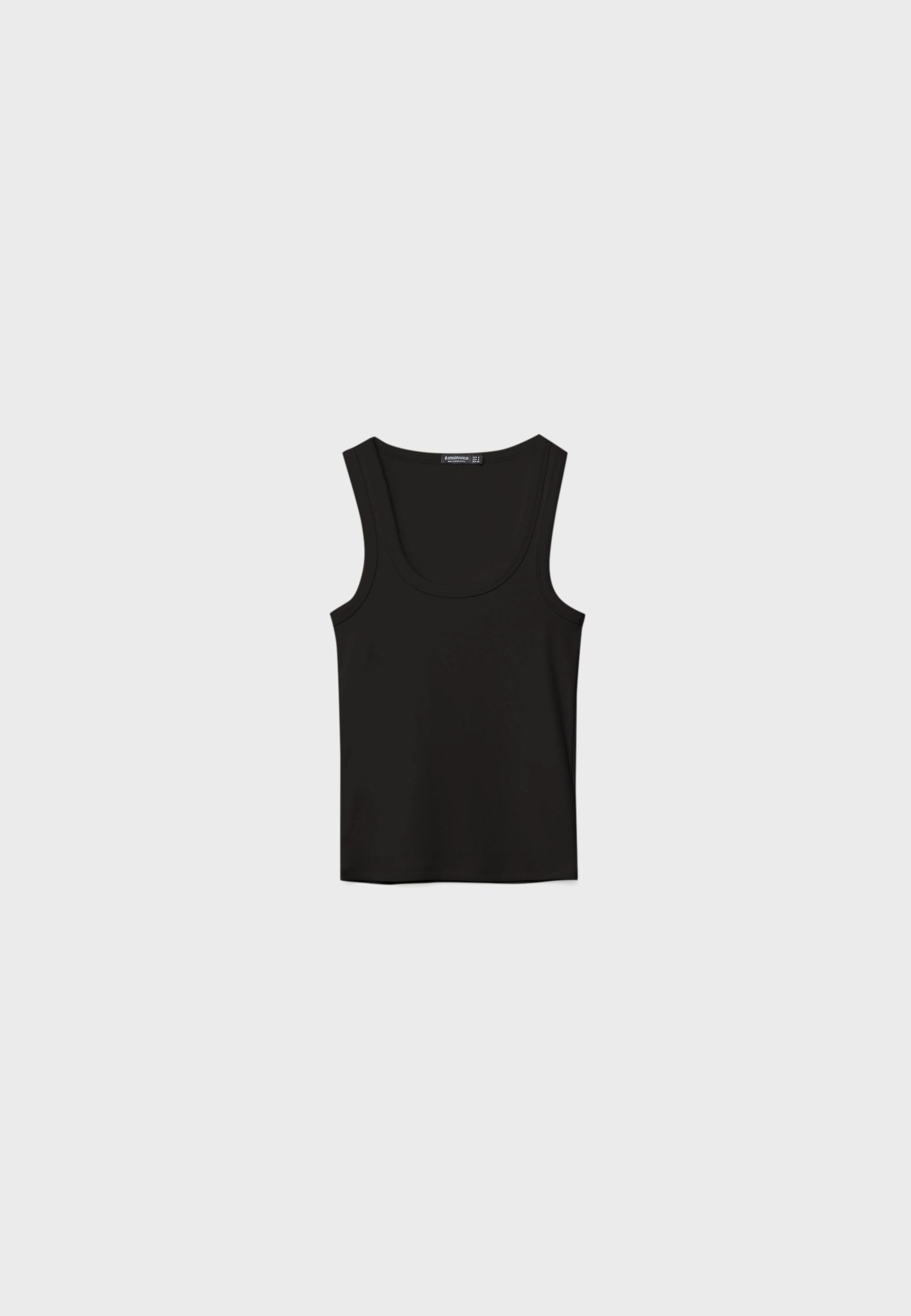 RIBBED RACERBACK T-SHIRT